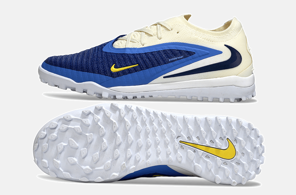 Chuteira Nike Phantom 6 Elite TF - Azul e Bege - Fear Nothing Pack - MAGNUM SPORT*