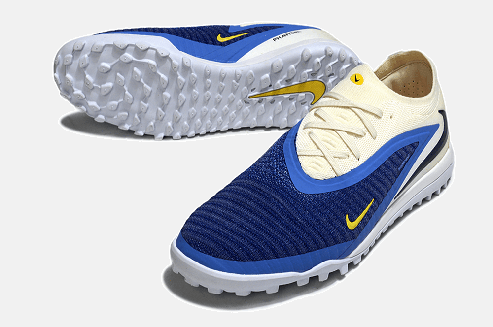 Chuteira Nike Phantom 6 Elite TF - Azul e Bege - Fear Nothing Pack - MAGNUM SPORT*