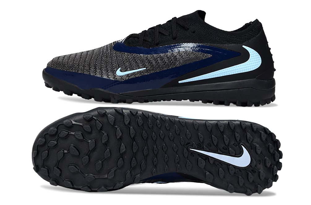 Chuteira Nike Phantom 6 Elite TF - Preta e Azul - Shadow Pack - MAGNUM SPORT*