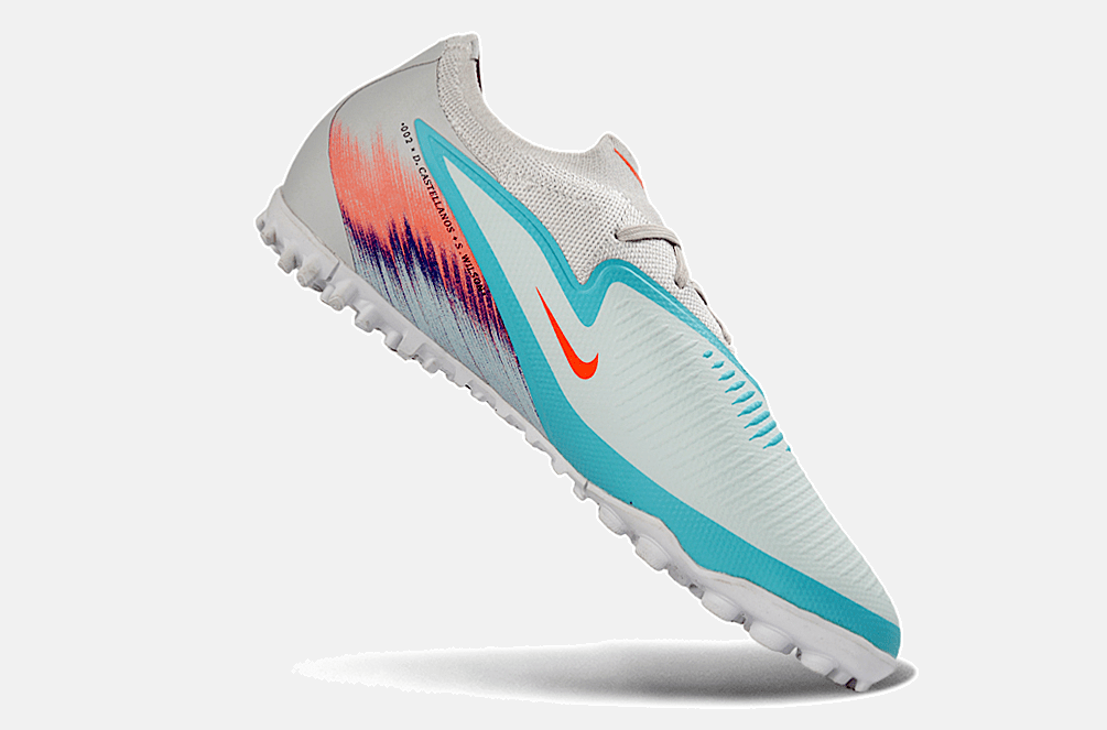 Chuteira Nike Phantom 6 Elite TF - Rosa, Azul e Branca - United 02 Pack - MAGNUM SPORT*