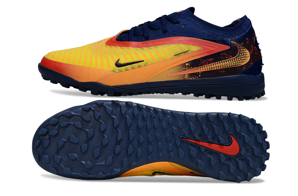 Chuteira Nike Phantom 6 Erling Haaland Elite TF - Laranja e Azul - MAGNUM SPORT*