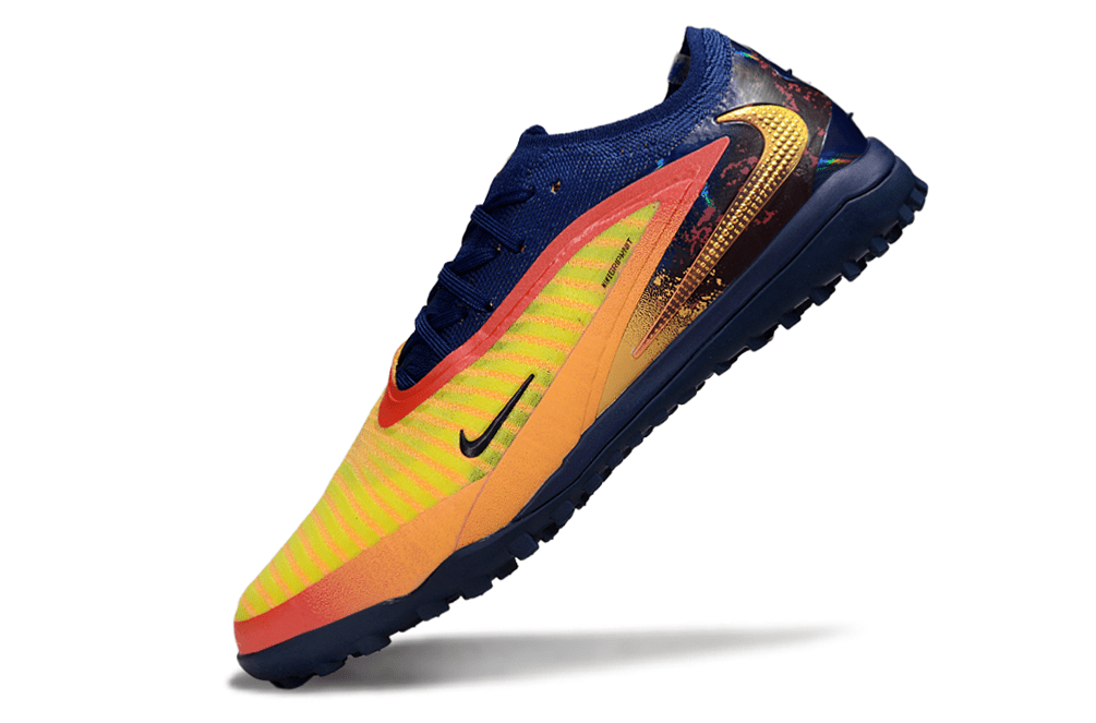 Chuteira Nike Phantom 6 Erling Haaland Elite TF - Laranja e Azul - MAGNUM SPORT*