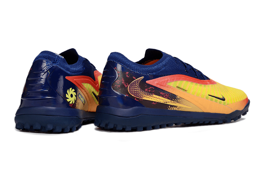 Chuteira Nike Phantom 6 Erling Haaland Elite TF - Laranja e Azul - MAGNUM SPORT*
