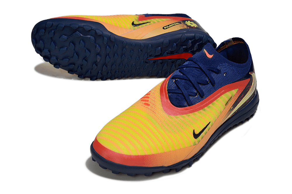 Chuteira Nike Phantom 6 Erling Haaland Elite TF - Laranja e Azul - MAGNUM SPORT*