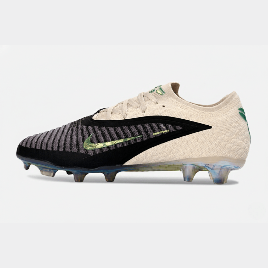 Chuteira Nike Phantom 6 Mamba Negra Elite FG - Preto e Bege - MAGNUM SPORT*