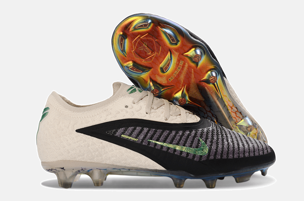 Chuteira Nike Phantom 6 Mamba Negra Elite FG - Preto e Bege - MAGNUM SPORT*