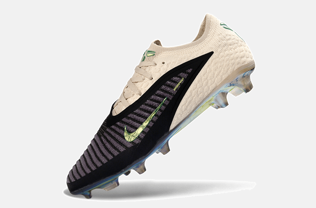 Chuteira Nike Phantom 6 Mamba Negra Elite FG - Preto e Bege - MAGNUM SPORT*