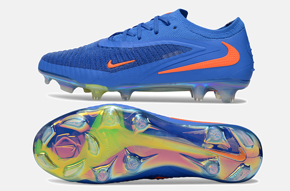 Chuteira Nike Phantom 6 Elite FG - Azul e Laranja