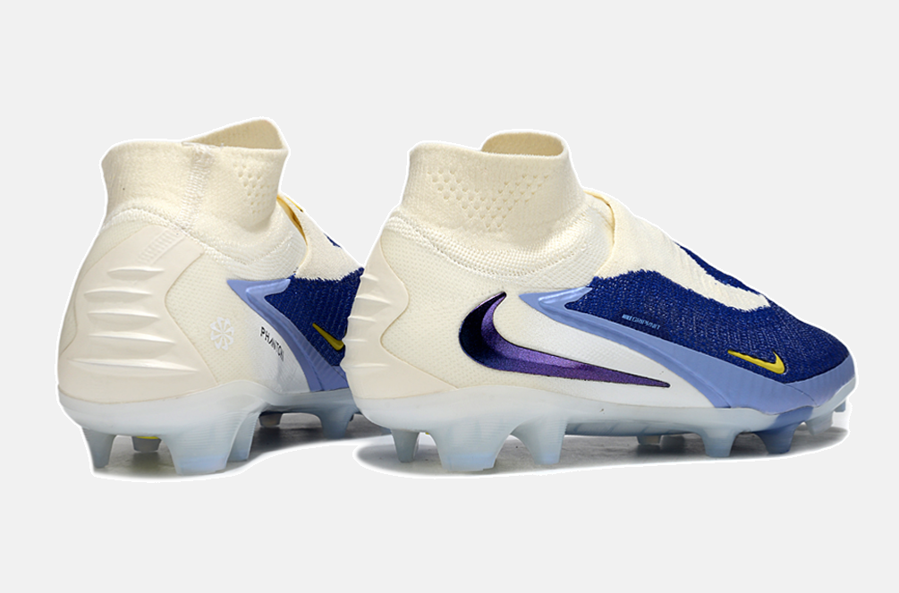 Chuteira Nike Phantom 6 Elite FG - Branca e Azul - Pack Fear Nothing