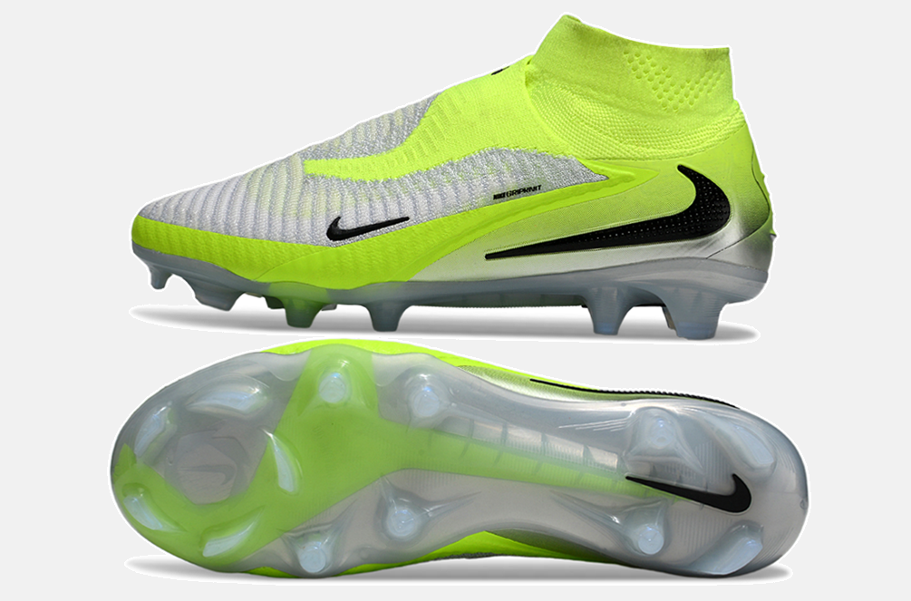 Chuteira Nike Phantom 6 Elite FG - Verde e  Branca