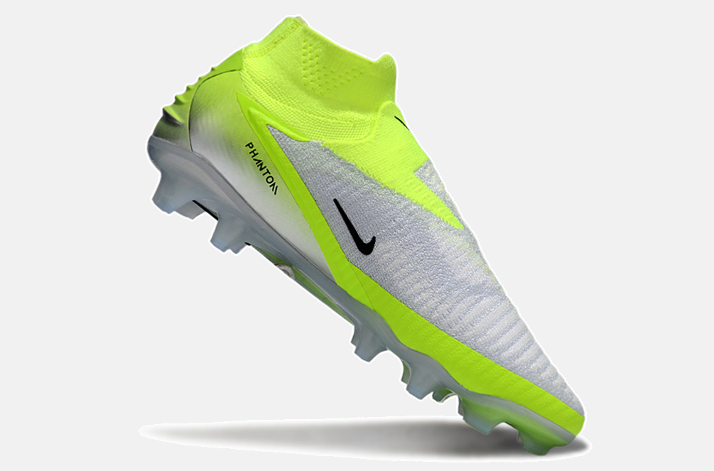 Chuteira Nike Phantom 6 Elite FG - Verde e  Branca