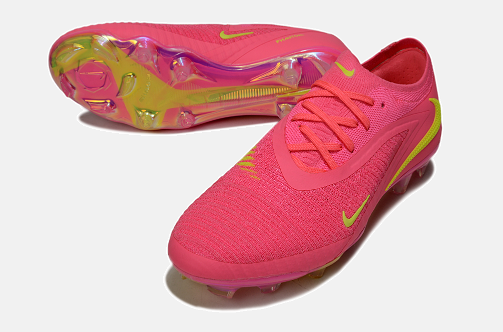 Chuteira Nike Phantom 6 Elite FG - Rosa e Verde