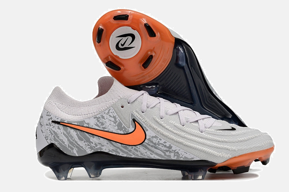 Chuteira Nike Phantom GX II FG - Cinza e Laranja - imagem 8