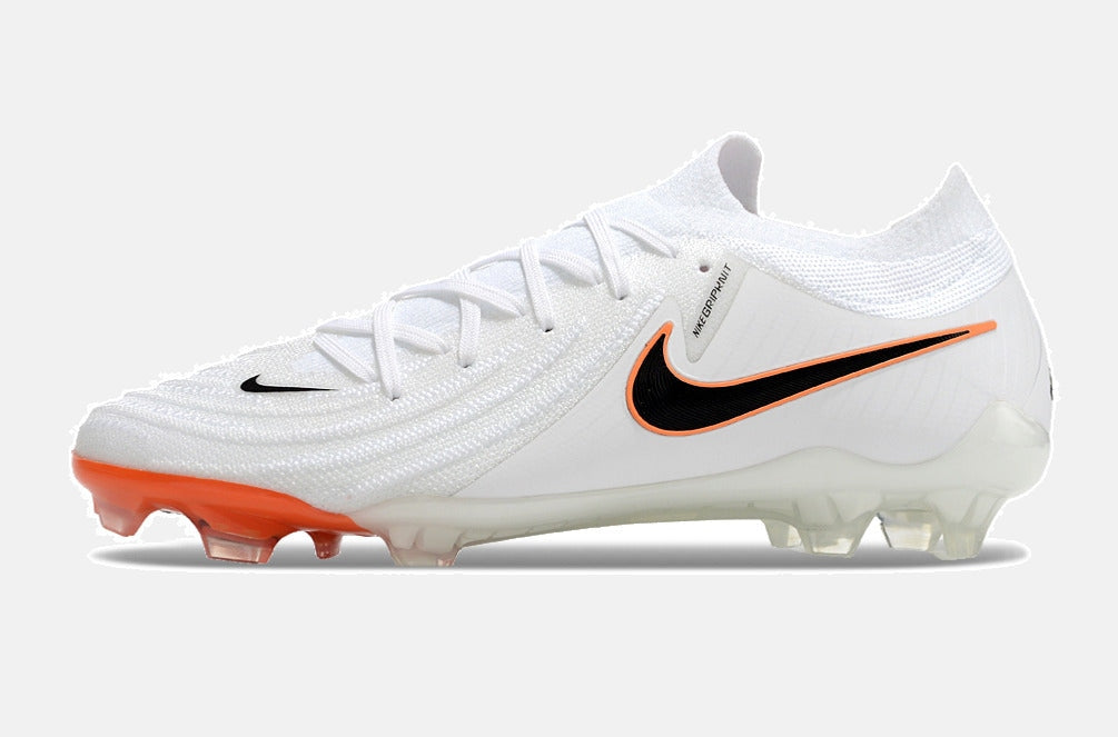Chuteira Nike Phantom GX II FG - Branca e Laranja