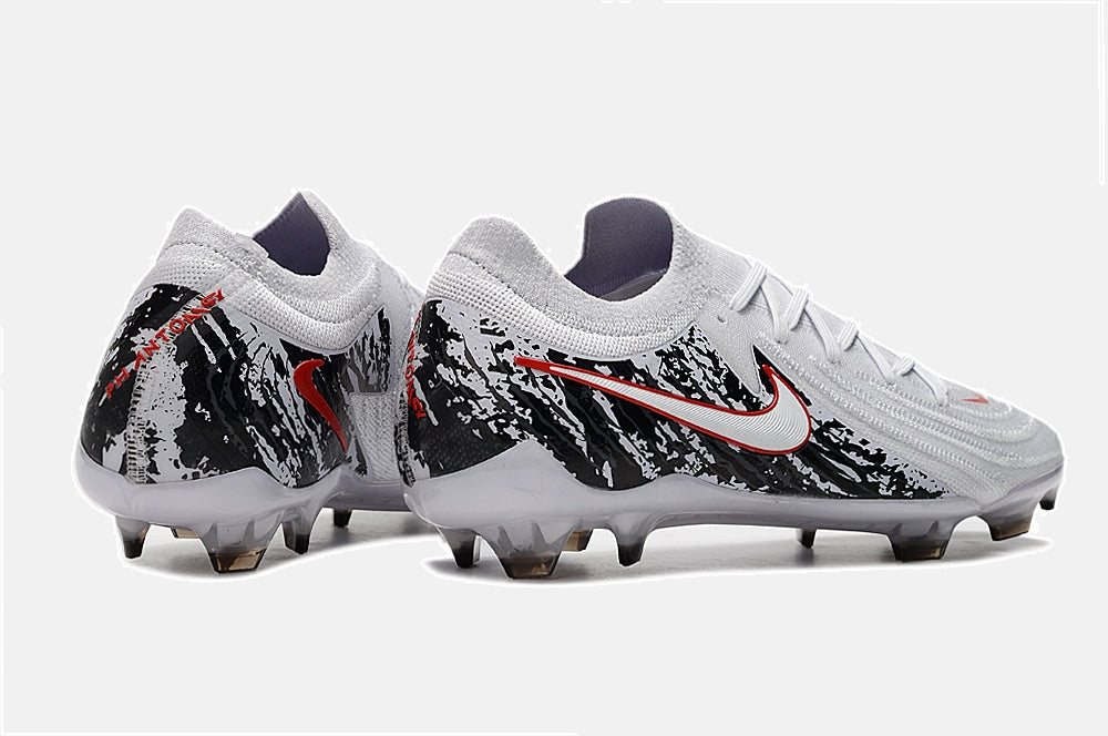 Chuteira Nike Phantom GX II FG - Branca, Preta e Vermelha