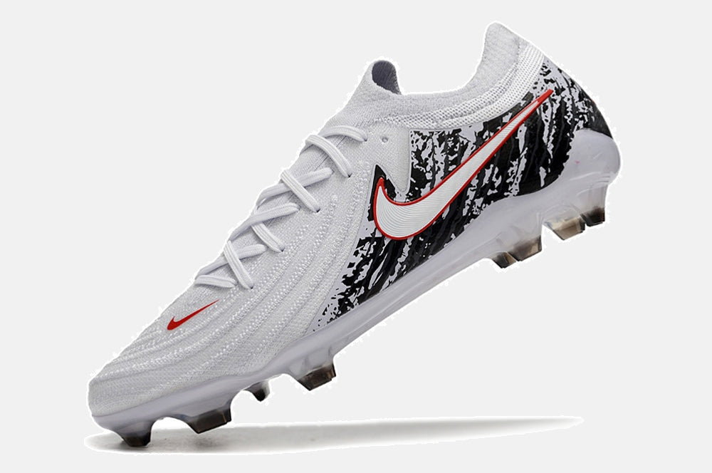 Chuteira Nike Phantom GX II FG - Branca, Preta e Vermelha