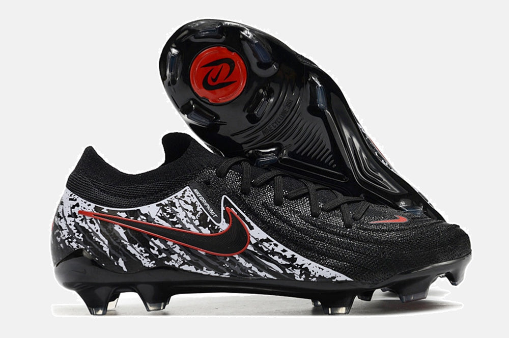 Chuteira Nike Phantom GX II FG - Preta, Branca e Vermelha