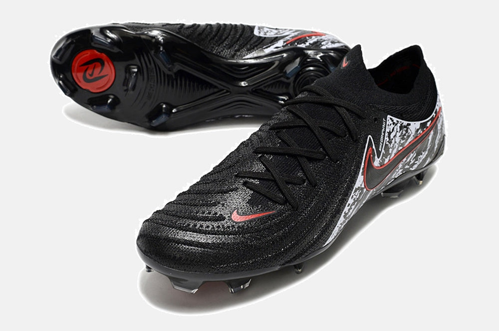 Chuteira Nike Phantom GX II FG - Preta, Branca e Vermelha