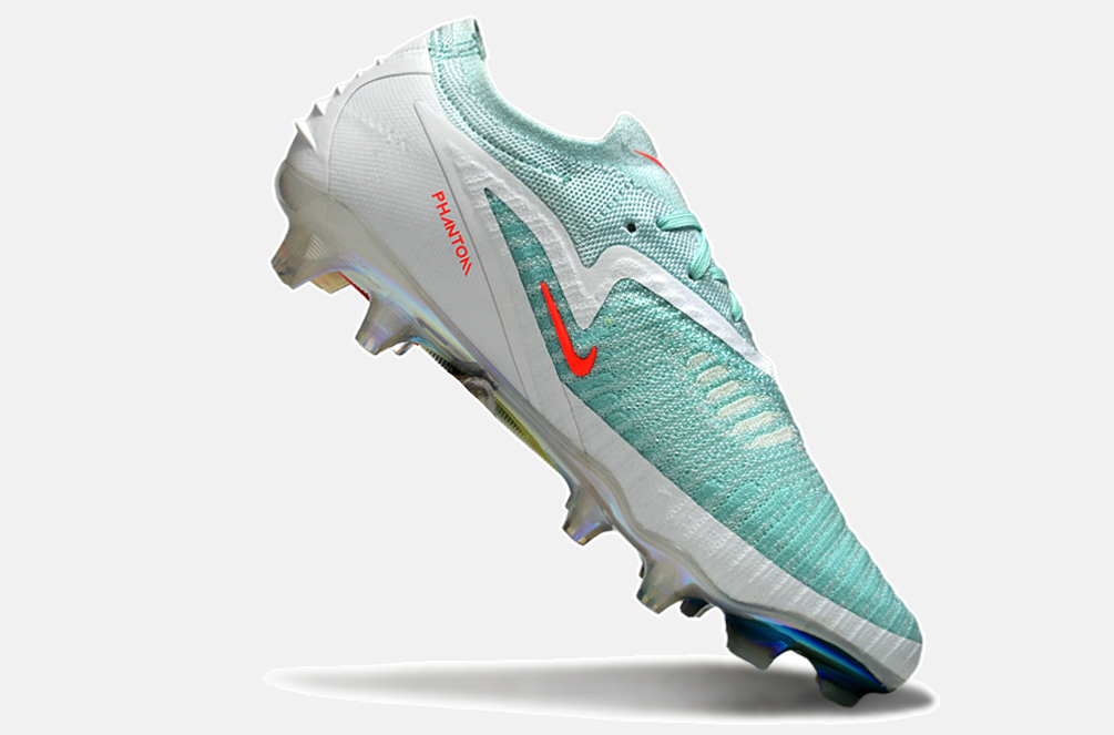 Chuteira Nike Phantom 6 Elite FG - Branco, azul e laranja