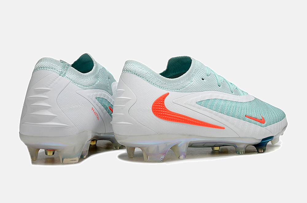 Chuteira Nike Phantom 6 Elite FG - Branco, azul e laranja