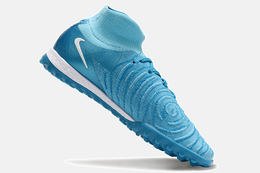 Chuteira Nike Phantom Luna TF - Azul e Branca