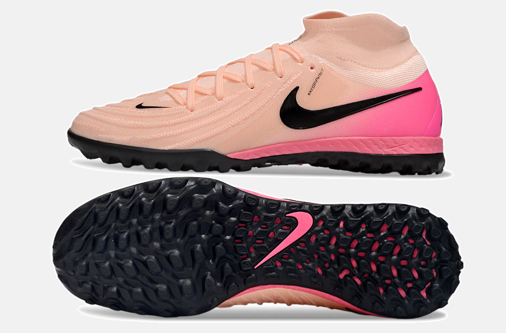 Chuteira Nike Phantom Luna TF - Rosa e Preta