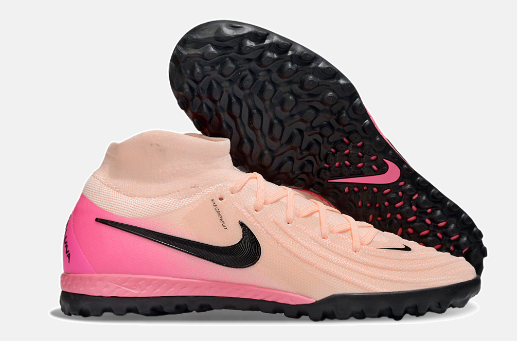 Chuteira Nike Phantom Luna TF - Rosa e Preta