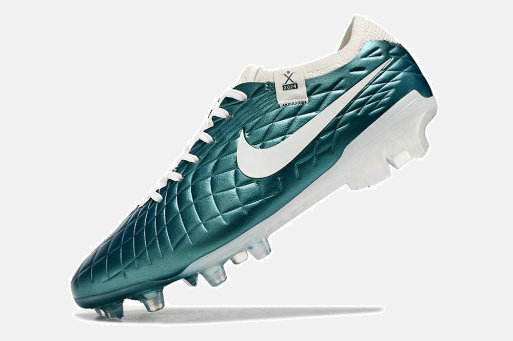 Chuteira Nike Tiempo Legend 10 FG - Azul - Edição Especial Esmeralda