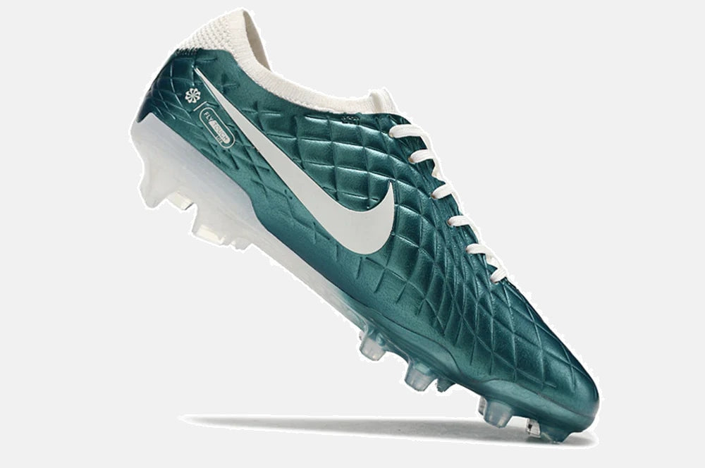 Chuteira Nike Tiempo Legend 10 FG - Azul - Edição Especial Esmeralda