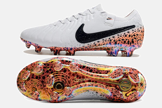 Chuteira Nike Tiempo Legend 10 FG - Laranja e Branco - Pack  Eletric