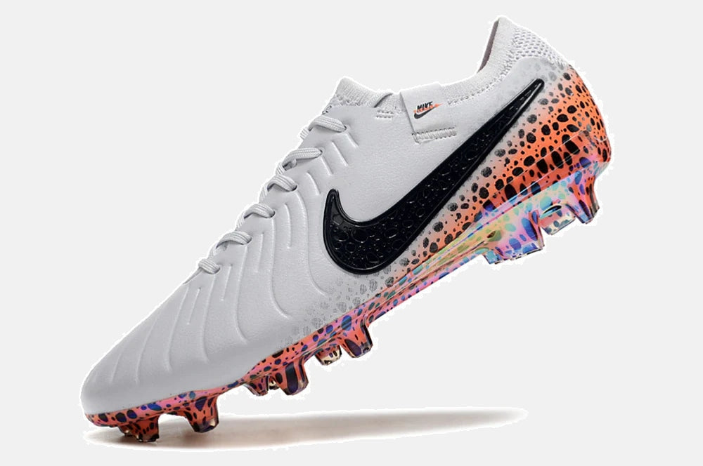 Chuteira Nike Tiempo Legend 10 FG - Laranja e Branco - Pack  Eletric
