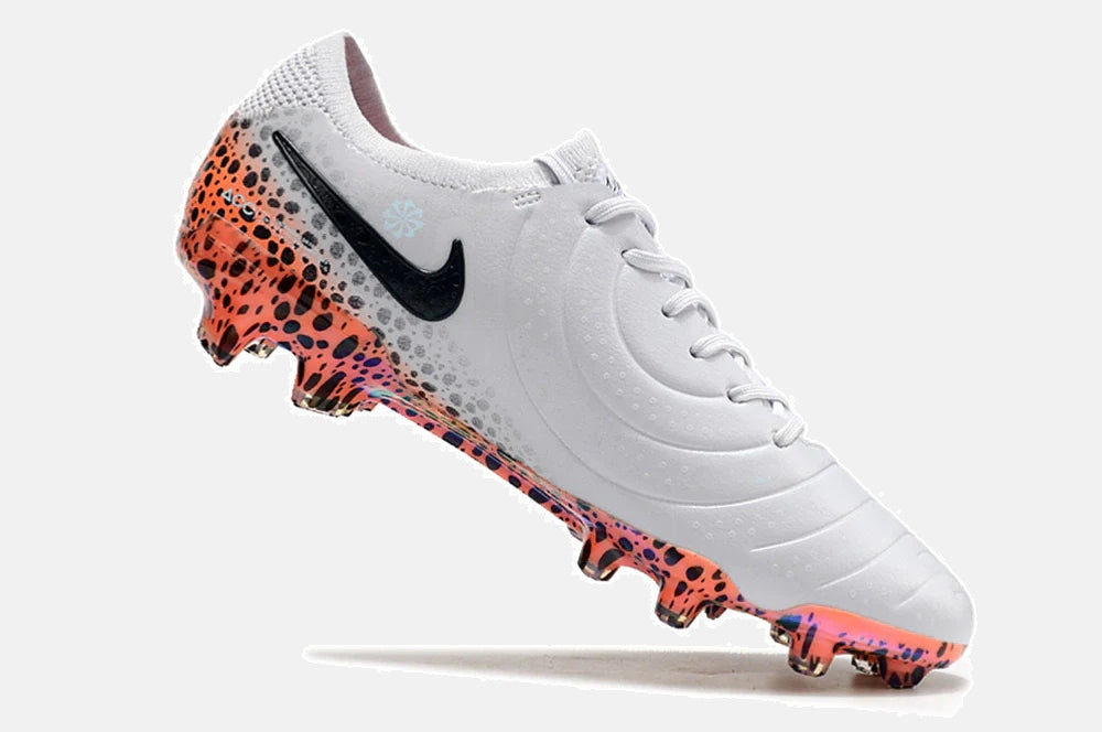 Chuteira Nike Tiempo Legend 10 FG - Laranja e Branco - Pack  Eletric