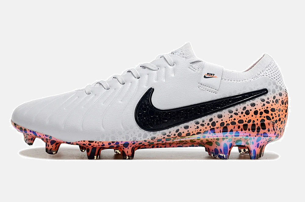 Chuteira Nike Tiempo Legend 10 FG - Laranja e Branco - Pack  Eletric