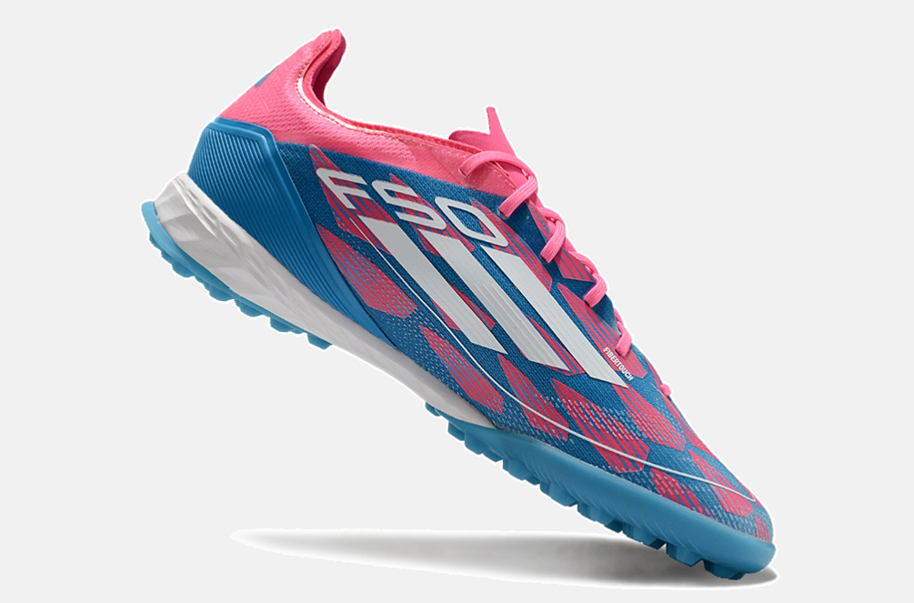 Chuteira Society Adidas F50.1 TF - Rosa e Azul
