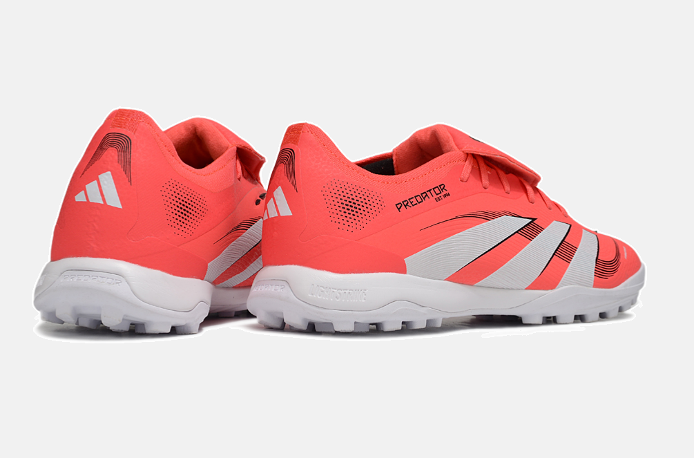 Chuteira Society Adidas Predator Elite Fold-Over Tongue TF - Laranja, Branca e Preta