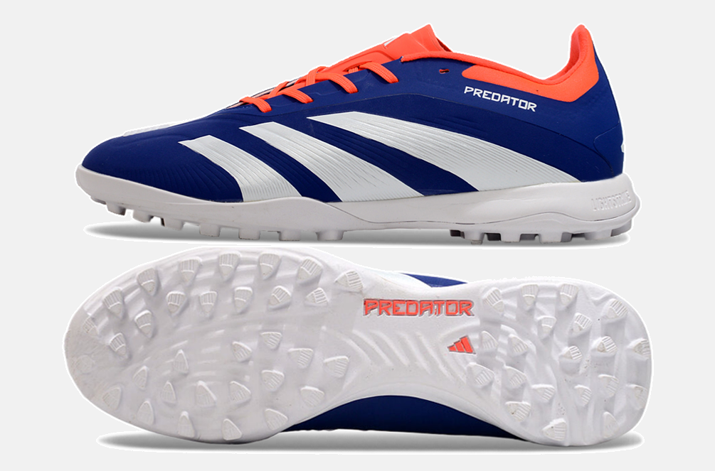 Chuteira Society Adidas Predator Elite 24 TF - Azul e Branca