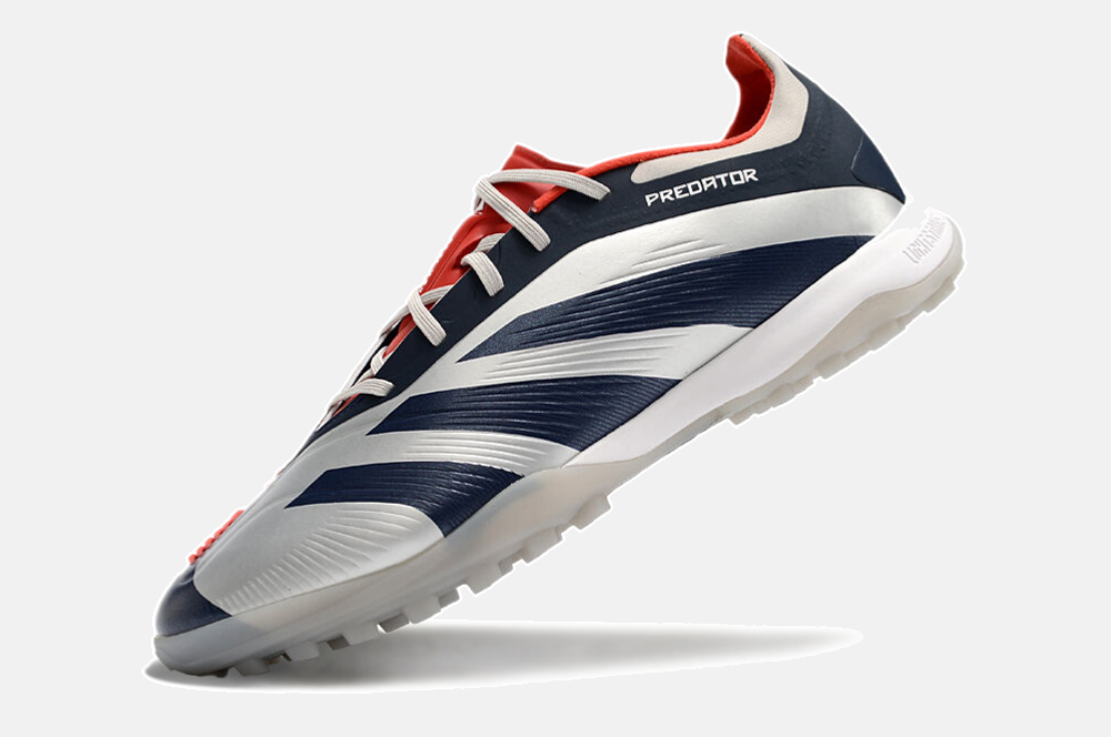 Chuteira Society Adidas Predator Elite 24 TF - Branca e Azul