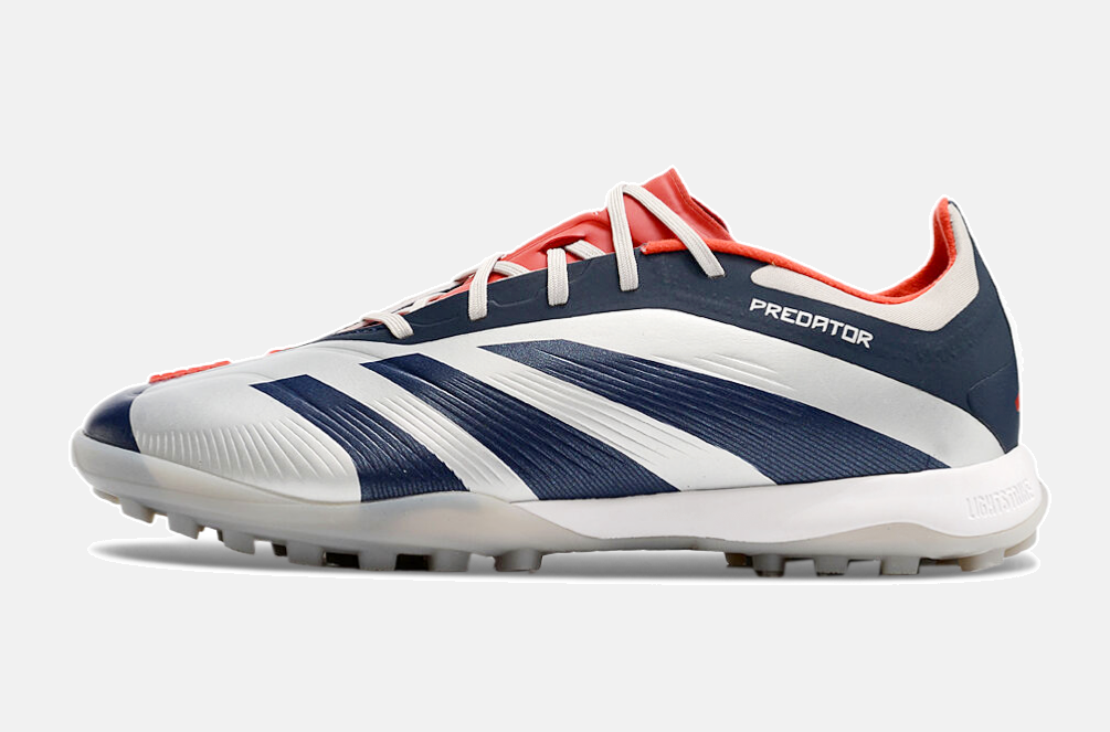 Chuteira Society Adidas Predator Elite 24 TF - Branca e Azul