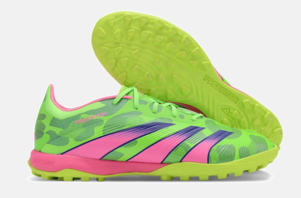 Chuteira Society Adidas Predator Elite TF - Verde e Rosa - imagem 7