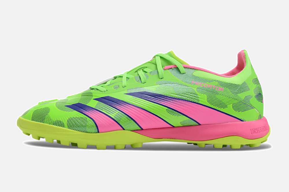 Chuteira Society Adidas Predator Elite TF - Verde e Rosa - imagem 6