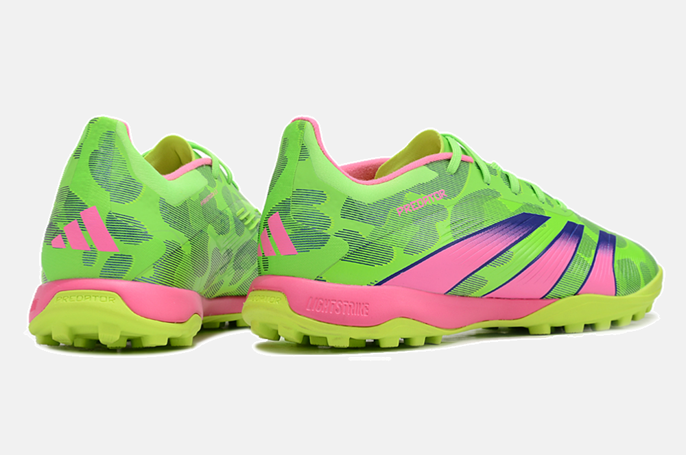 Chuteira Society Adidas Predator Elite TF - Verde e Rosa - imagem 4