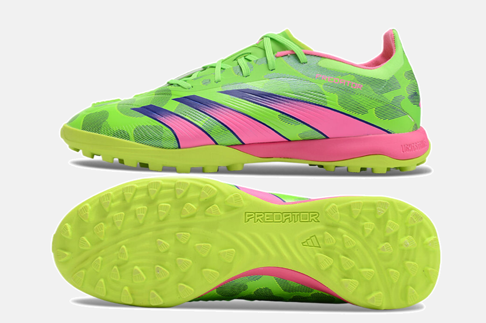 Chuteira Society Adidas Predator Elite TF - Verde e Rosa - imagem 5