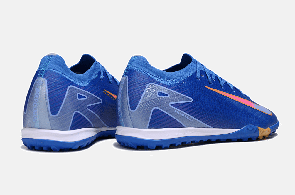 Chuteira Society Nike Air Zoom Mercurial Vapor 16 Elite TF - Azul e Amarela - MAGNUM SPORT*