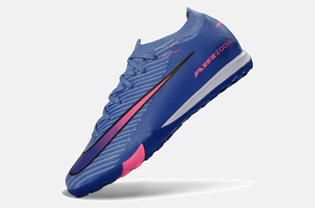 Chuteira Society Nike Air Zoom Mercurial Vapor 16 Elite TF - Azul e Rosa - MAGNUM SPORT*