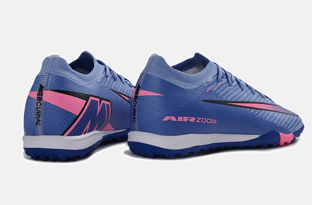 Chuteira Society Nike Air Zoom Mercurial Vapor 16 Elite TF - Azul e Rosa - MAGNUM SPORT*
