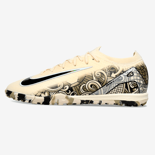 Chuteira Society Nike Air Zoom Mercurial Vapor 16 Elite TF - Branca e Preta - MAGNUM SPORT*