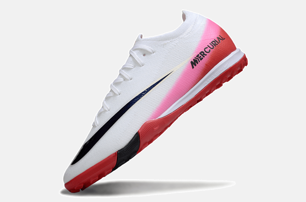 Chuteira Society Nike Air Zoom Mercurial Vapor 16 Elite TF - Branca, Vermelha e Rosa - Fear Nothing Pack - MAGNUM SPORT*