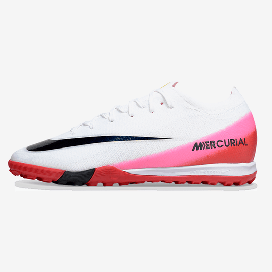 Chuteira Society Nike Air Zoom Mercurial Vapor 16 Elite TF - Branca, Vermelha e Rosa - Fear Nothing Pack - MAGNUM SPORT*
