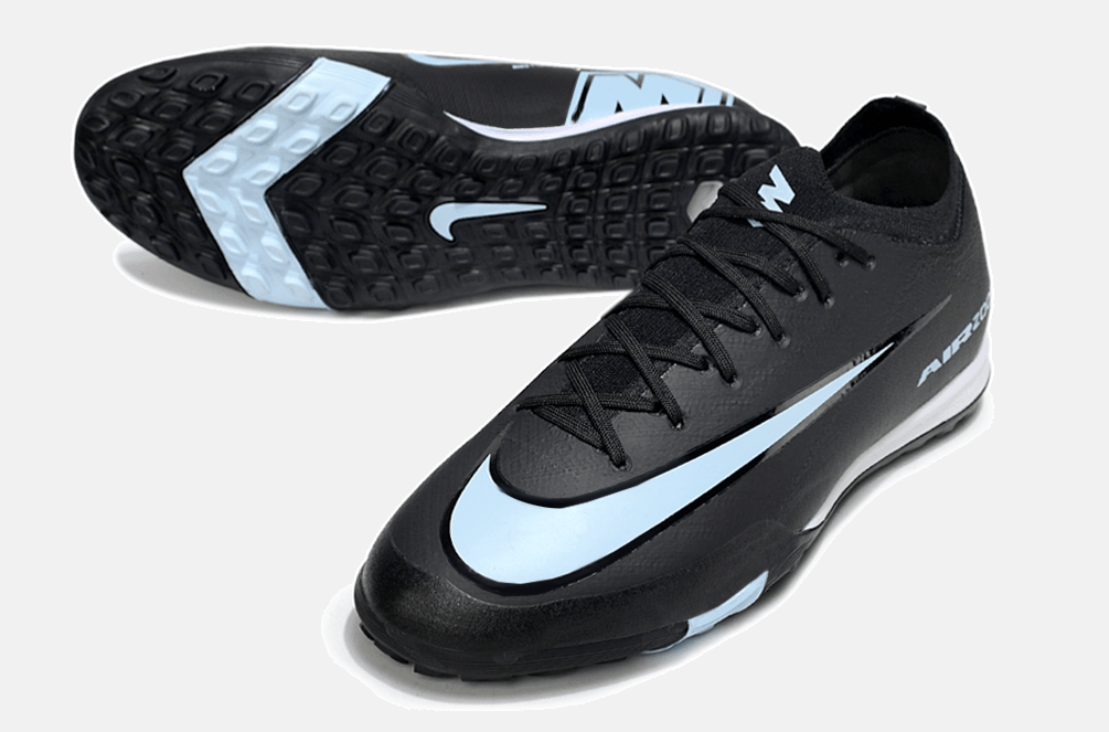 Chuteira Society Nike Air Zoom Mercurial Vapor 16 Elite TF - Preta e Azul - Shadow Pack - MAGNUM SPORT*