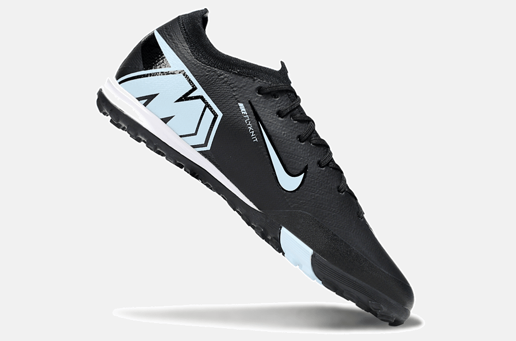 Chuteira Society Nike Air Zoom Mercurial Vapor 16 Elite TF - Preta e Azul - Shadow Pack - MAGNUM SPORT*